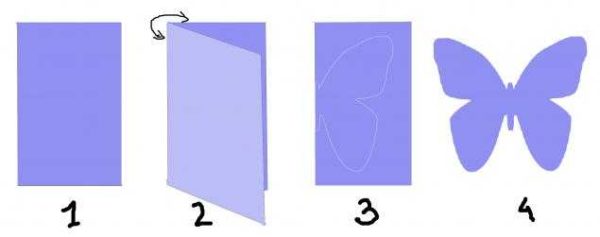 Как сделать контурную бабочку из бумаги