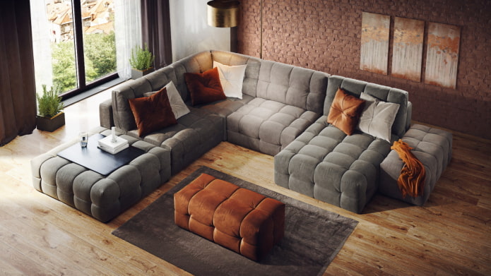 7 примеров, когда диван играет главную роль в интерьере