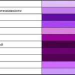 Основные оттенки фиолетового цвета