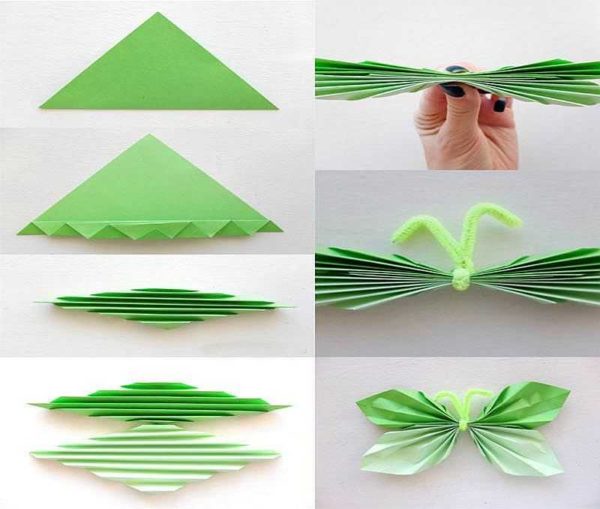 Как сделать бабочки из бумаги для декора стен