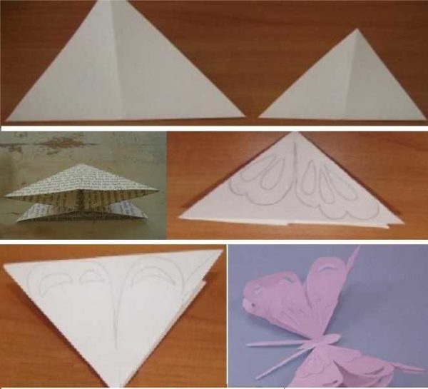 Объемные бумажные бабочки для декора