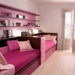 Бежево-коричневые тона, якая фуксия и приглушенный розовый - идеальное сочетание для комнаты девочки