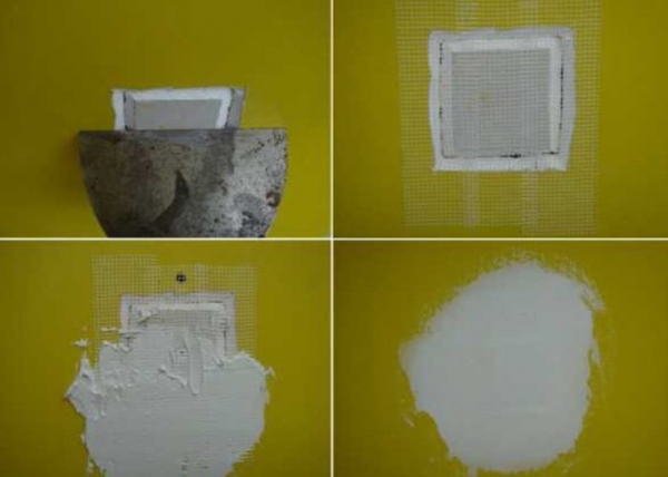 Чем замазать дыру в стене: материалы-кандидаты, способы ремонта и рекомендации