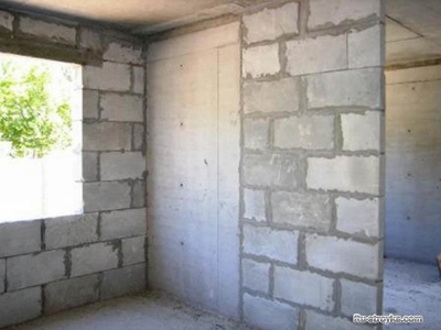 Внутренние стены и перегородки из ячеистого бетона